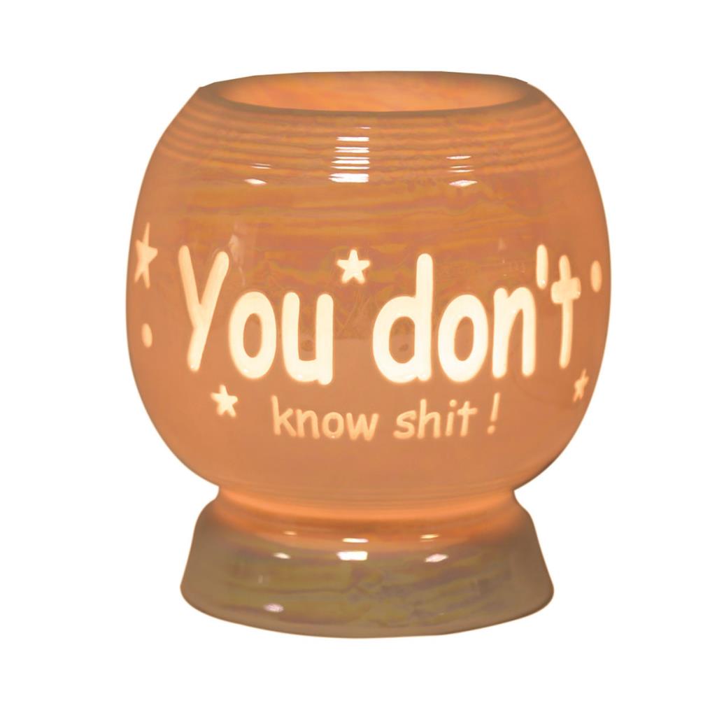 Aroma 'You Don't Know Sh*t' Electric Ceramic Wax Melt Warmer £9.59